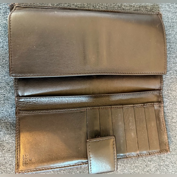 Gucci Brown Leather Wallet (Authentic) - Picture 4 of 6